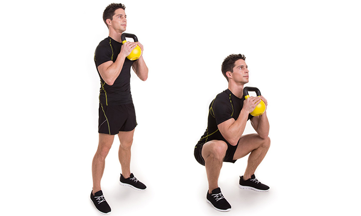 hardstyle kettlebell, serleg guggolás